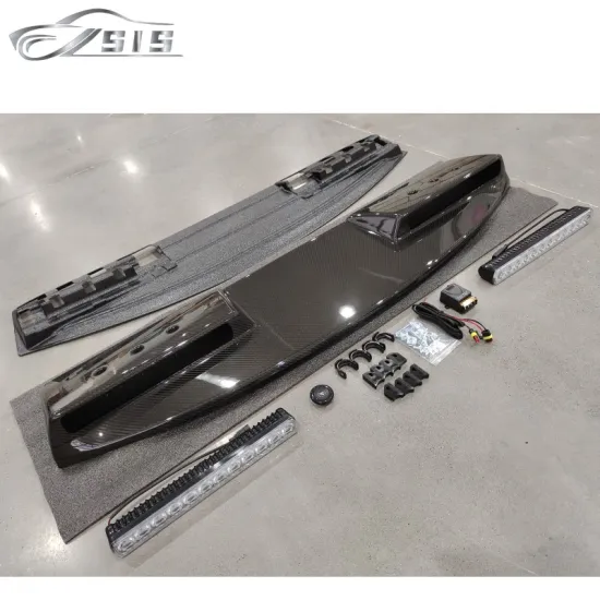 DEFENDER 110 & 90 DRY Carbon Fiber Front Roof Spoiler with LED