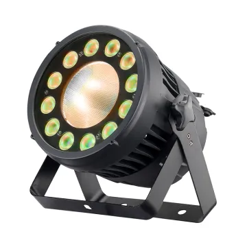 1 PC 200W COB White/4 in 1 RGBW + 12x12W RGBW LED Waterproof PAR Stage Light
