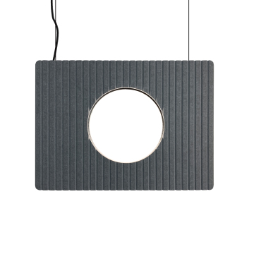 Pendants linéaires LED modernes pour manger - Damien: personnalisables, des lampes en coton absorbant le son pour la réduction du bruit