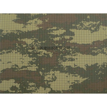 Tecido de camuflagem militar de alta resistência CVC para o verão