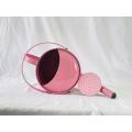 Pink 5L metal watering can