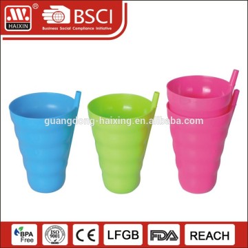 Large Plastic Straw Cup With Straw