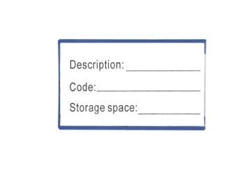 Oversize Plastic Case And Magnetic Back Magnetic Label Holder Used In Warehouse 5x8cm 31043