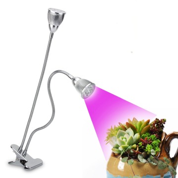10W Desk Clip Lamp with 360 Degree Flexible Gooseneck and Double on/off Switch