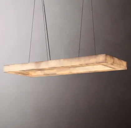 Elegant Calcite Contemporary Chandelier - Rivage Linea CZ2890