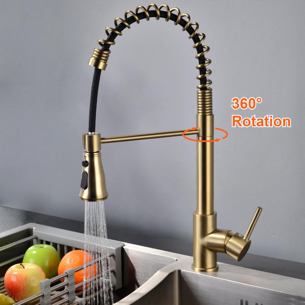 brass kitchen faucet 11003bg 5