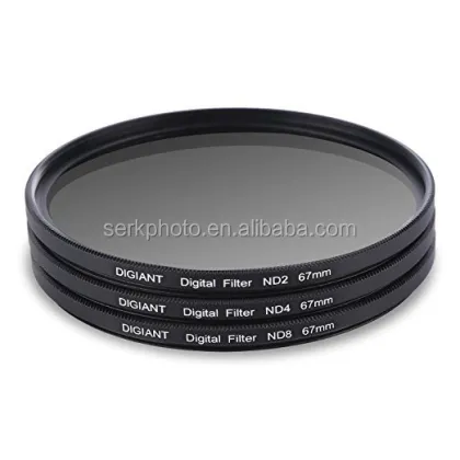 Professional 52mm ND Filters Kit - ND2 ND4 ND8 Camera Lens Filters for DSLR