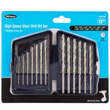 13 PC Twist Drill Bit Metal Wood