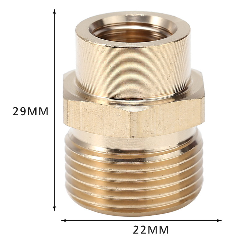 Waschmaschinenadapteranpassung Schneeschaum -Lanze -Adapter Koppleranschluss 1/4 "F - M22 für Wassertopf -Waschwerkzeuge