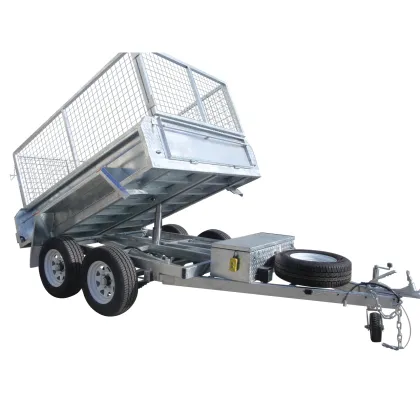 Axle Hot Dip Galvanized Cage Box Car Trailer