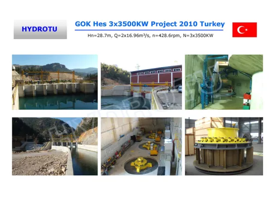 Low Head Water Kaplan Hydro Turbine 200 Kw With Adjustable Blades