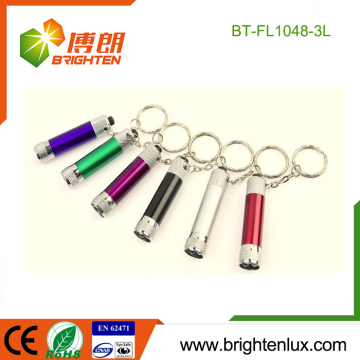Factory Bulk Sale LR41 Button Cell Operated Pocket Cheap Promotional Aluminum Small Mini led Flashlight Keychain