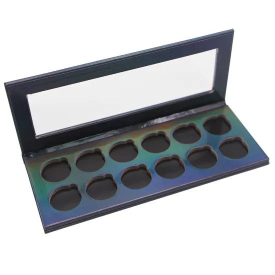 Hot sale empty eyeshadow palette case with window