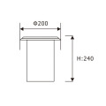 LEDER Outdoor Enfärgad 15W LED Inground Light