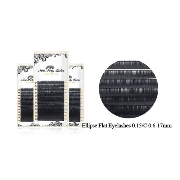 Best sell ellipse flat lash extension