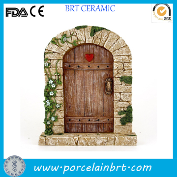 Decorative flower heart resin Garden Fairy door                
                                    Quality Assured