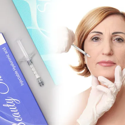 Beauty product hyaluronic acid dermal filler injectable