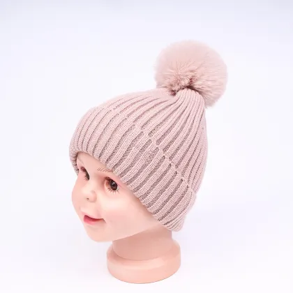 Cute children's knitted hat