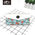 Popular simple color embroidery partysu pu pencil case