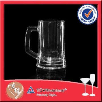 14oz Machine Made Sublimation Glass Beer Mug With Handle