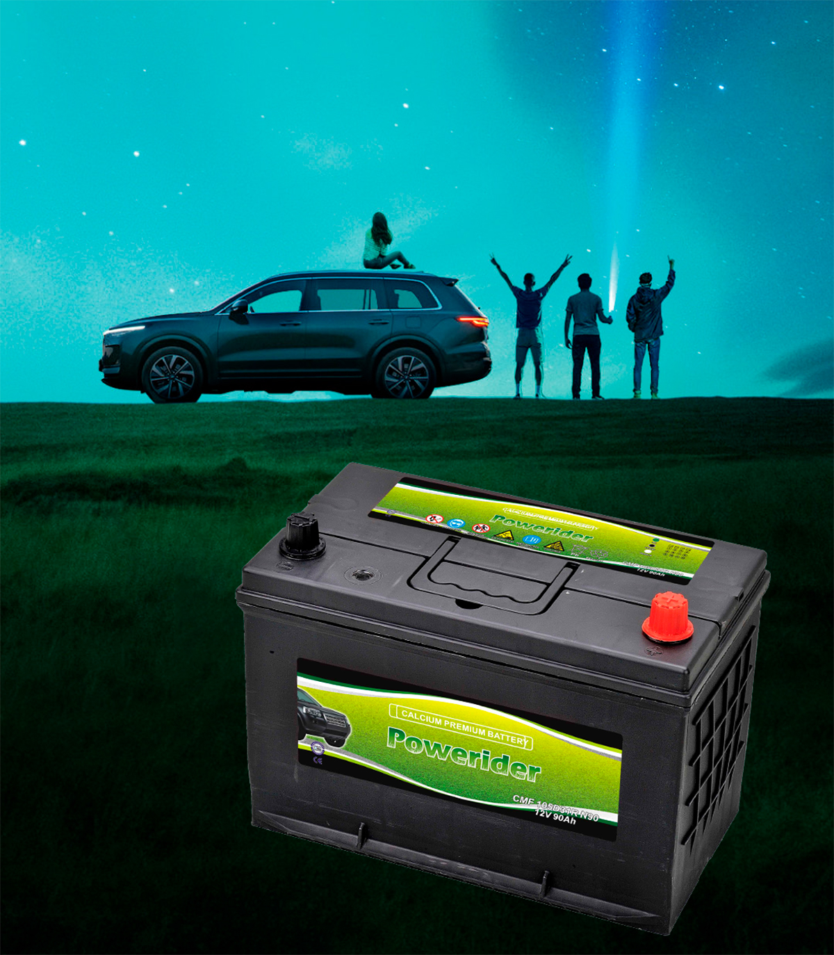 MF Battery For Starting Auto Battery CMF 105D31 12V90AH The Best Quality for Vehicles