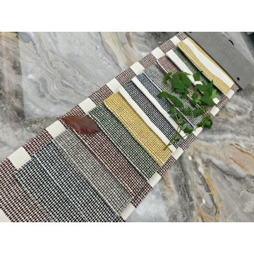 Tissu décoratif chenille à motif rayé