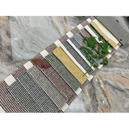 پارچه تزئینی شنیل طرح راه راه