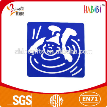 plastic swimming stencil set