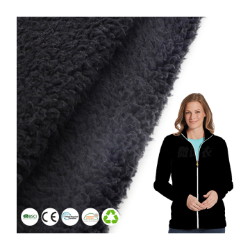 Standard-Hoodie-Sweatshirt-Stoff – 100 % Polyester, korallenrotes Polarfleece, 280 g/m²