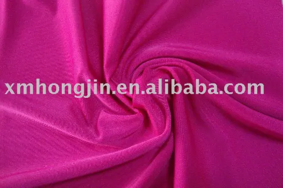88% polyester 12% spandex shiny knitting fabric