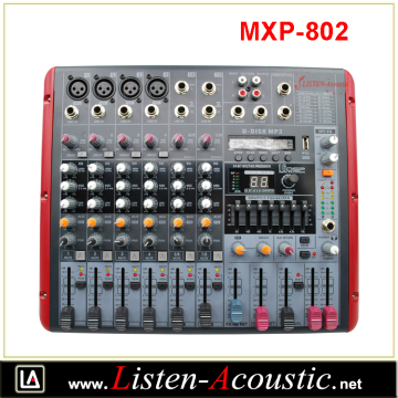 MXP-802 New Professional 8 Channels Digital Audio Mixer