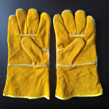 WG1210 Golden Color Welding Gloves
