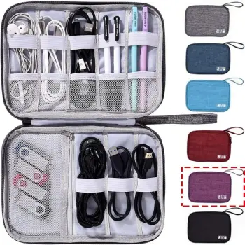 Portable Electronic Accessories Storage EVA Case