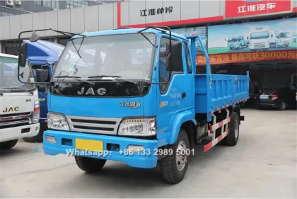 JAC 5 ton mini agricultural cargo dump truck for sale in Brunei