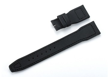 IW-15 Good Quality Handmade Black leather watch with steel buckle