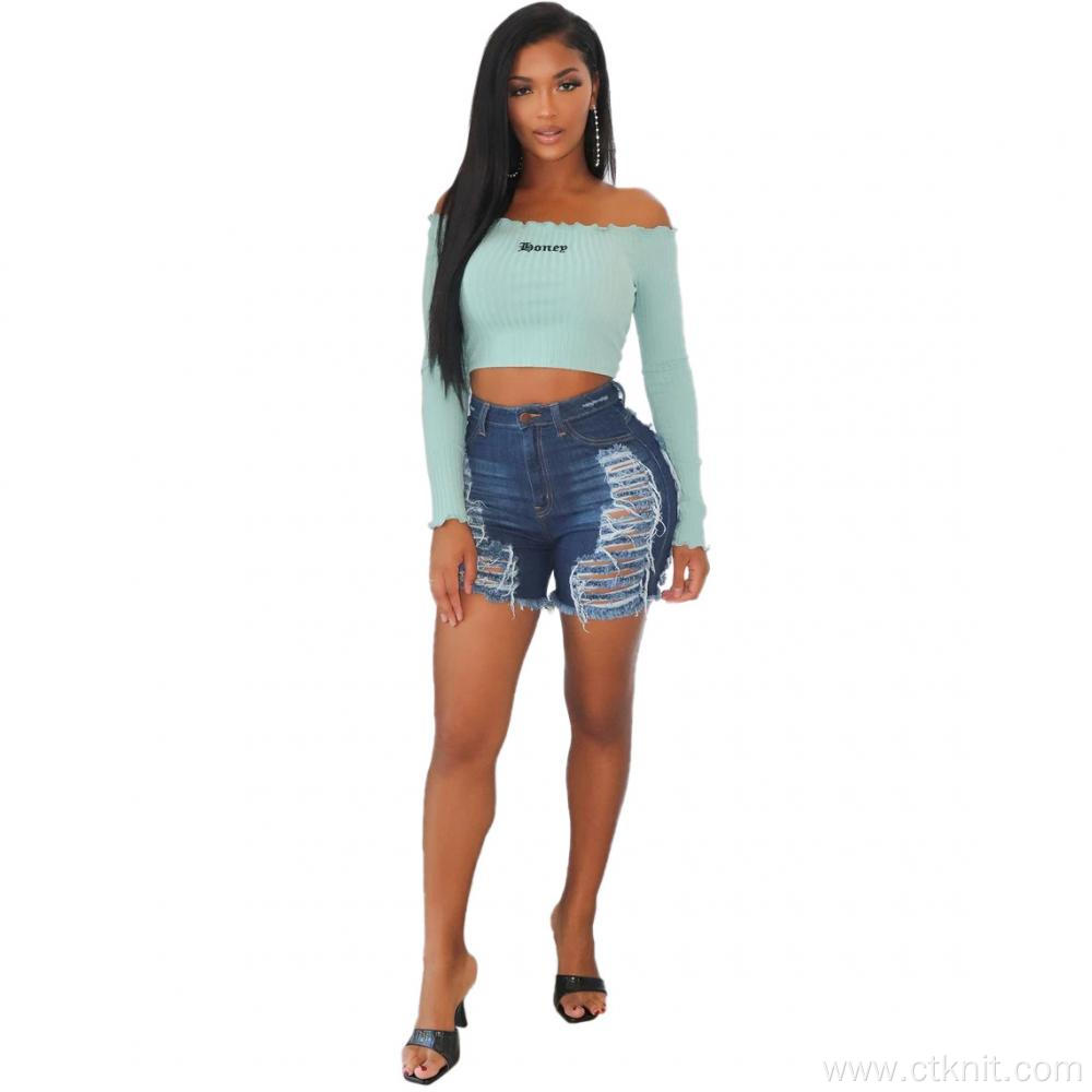 women's denim jean shorts