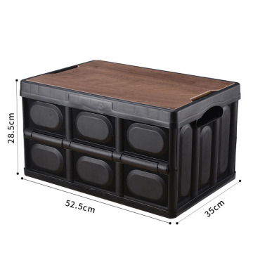Outdoor Plastic Camping Hiking Table with Picnic Storage Organizer Box