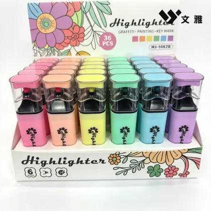 Transparent Cap Highlighter Pack