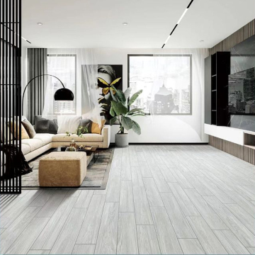 Light Grey Wooden Flooring Option: Yemen Ceramic Tile with Matte Surface for Interior Decoration