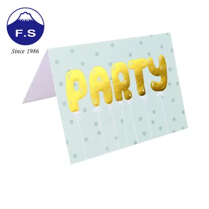 Gold Foil Printing Custom Greetings Cards