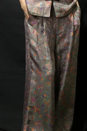 high waisted straight leg trousers