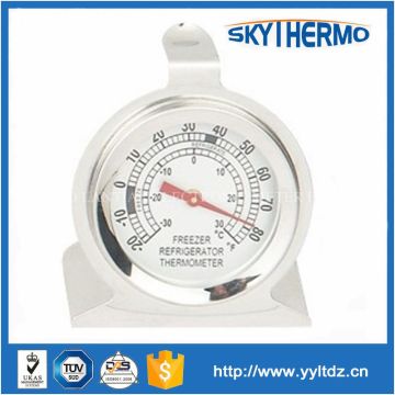 stainless steel indoor bimetal refrigerator freezer thermometer