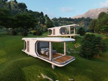 Luxury Commercial Sound Proof Space Capsule Mobile House