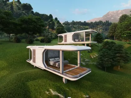 Luxury Commercial Sound Proof Space Capsule Mobile House