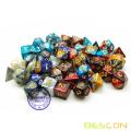 Bescon New Style 6X7 42pcs Set de dados poliédricos, 6 únicos brillantes de dos tonos Gemini Polyhedral 7-Die Sets Dungeons and Dragons DND