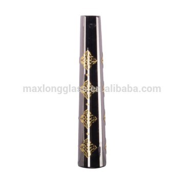 Matalic silver Flower vase with gold paterrn 450mm