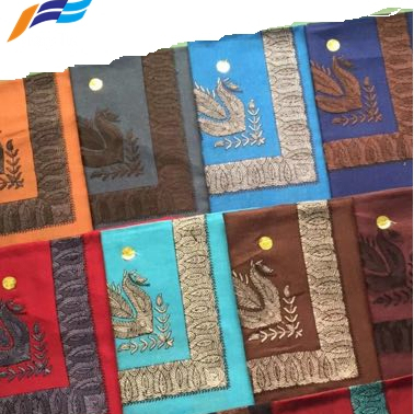 High Quality Indian Embroidered Fabric Plain Women Scarf