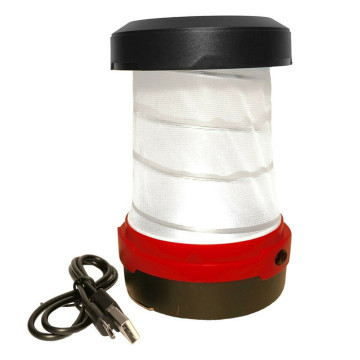 USB Rechargeable Outdoor Solar Lantern with 3 Lighting Modes: Portable and Foldable Camping Light