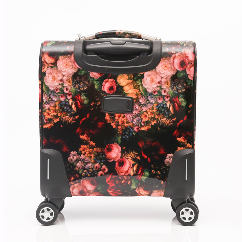 Caster suitcase pu luggage