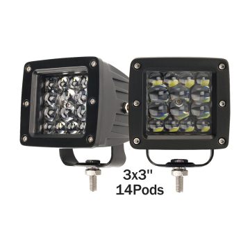 IP67 กันน้ำ 3 นิ้ว LED Work Light Pods สำหรับ ATV, UTV, รถบรรทุกและรถจี๊ป (12V/24V)